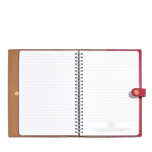 BESTSELLER! COACH STRIPE HEART NOTEBOOK & PENCIL CASE IN SIGNATURE CANVAS - Picture 2 of 3